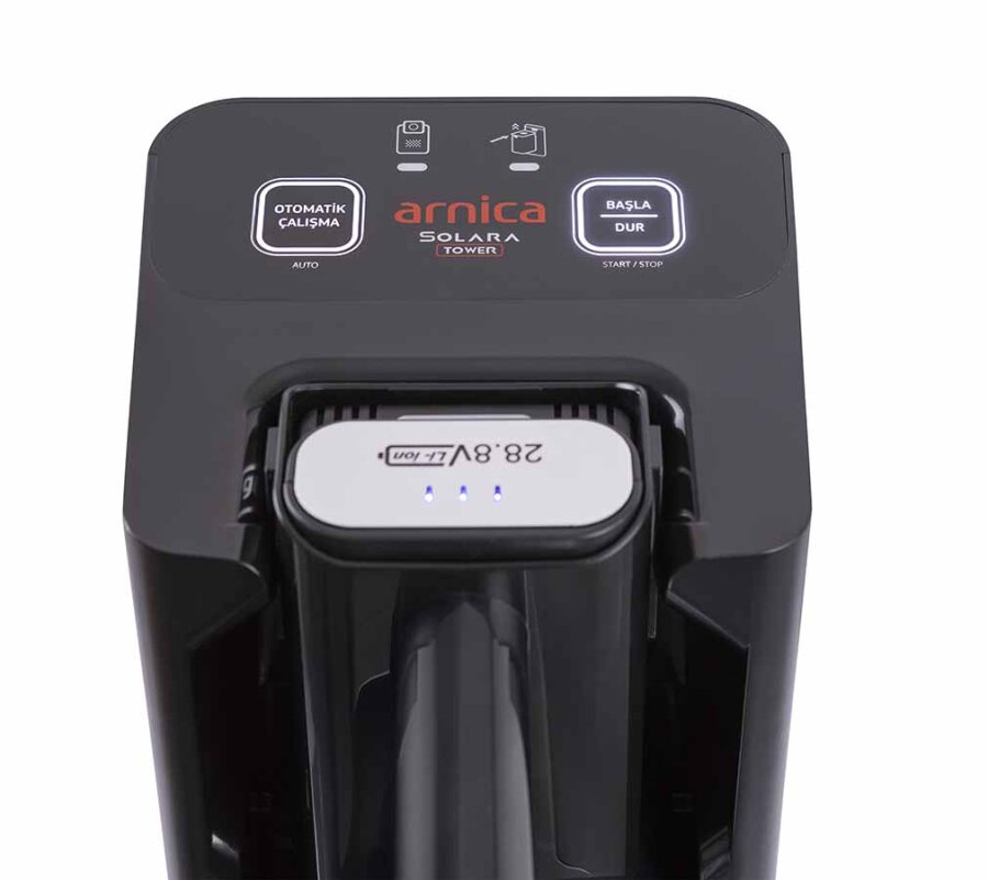 Arnica Solara Tower İstasyonlu Şarjlı Dik Süpürge
