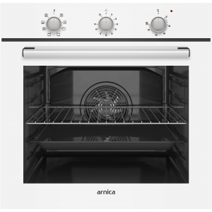 ARNICA 0+8 76 Lt. Turbo Ankastre Fırın Beyaz / Siyah