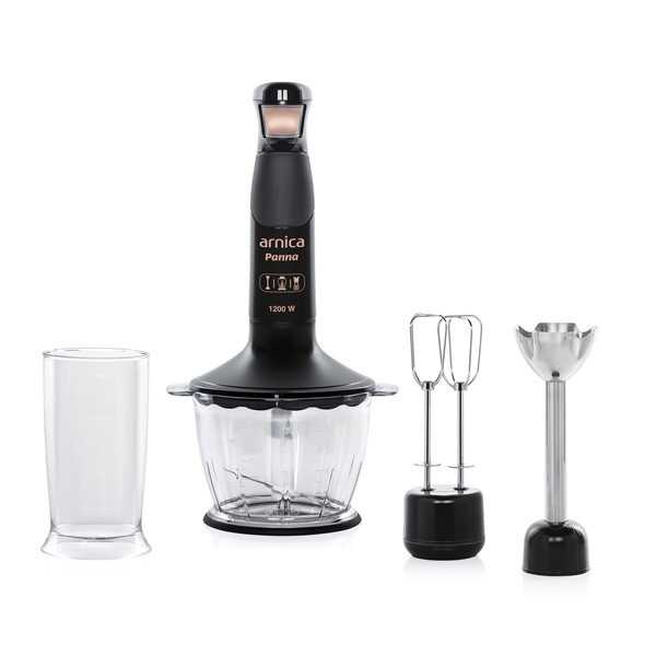 Arnica 12F4 Panna Stick Blender Set Siyah Arnica 12F4 Panna Stick Blender Set Siyah