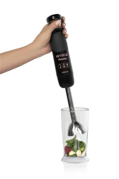 Arnica 12F4 Panna Stick Blender Set Siyah Arnica 12F4 Panna Stick Blender Set Siyah