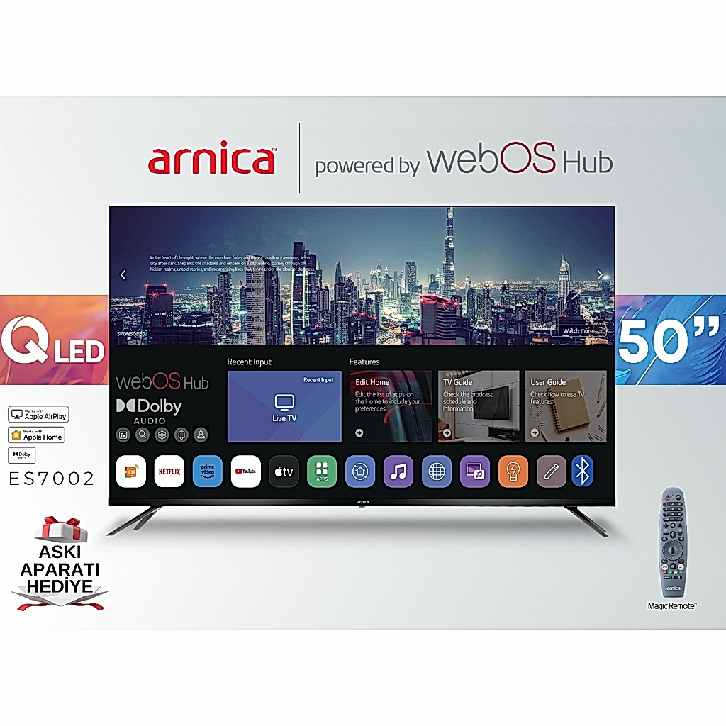ARNICA ES7002 50'' QLED WEBOS TV